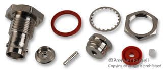000-86350 - AMPHENOL RF - 000-86350 - RF/COAXIAL BNC BULKHEAD JACK 50 OHM CLAMP/SLDR