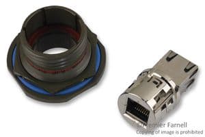 RJFTV67A1G.. - AMPHENOL SOCAPEX - RJFTV67A1G.. - SEALED ENET ADAPTER, RJ45, JACK, CAT5E/6