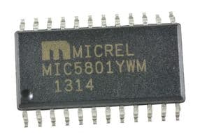 MIC5801YWM. - MICREL SEMICONDUCTOR - MIC5801YWM. - LATCHED DRIVER, 8 CHANNEL, 500mA, SOIC-24