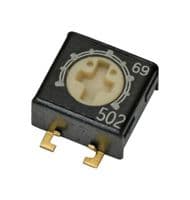 SMUB102PET - OHMITE - SMUB102PET - TRIMMER, POT, 1K, 1TURN, SMD