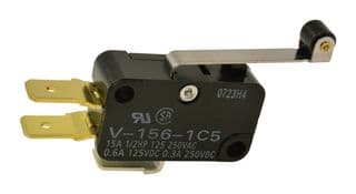 V-156-1A5-T - OMRON ELECTRONIC COMPONENTS - V-156-1A5-T - MICRO SW, ROLLER LEVER, SPDT, 15A, 250V