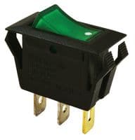SPC21178 - MULTICOMP PRO - SPC21178 - SWITCH, ROCKER ILLUMINATED, SPST, 15A, 250V, GREEN