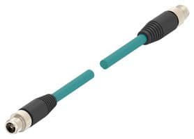 TAX3872A202-005 - TE CONNECTIVITY - TAX3872A202-005 - SENSOR CORD, 8P M12 PLUG-M12 PLUG, 5M