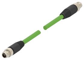 TAX38725102-005 - TE CONNECTIVITY - TAX38725102-005 - SENSOR CORD, 8P M12 PLUG-M12 PLUG, 5M