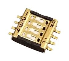 CVS-04B. - NIDEC COMPONENTS - CVS-04B. - DIP SWITCH, 4 CIRCUITS, CVS SERIES, SMD