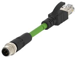 TCD14745101-006 - TE CONNECTIVITY - TCD14745101-006 - SENSOR CORD, 4P M12 PLUG-RJ45 PLUG, 7M