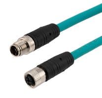TRG608-T6T-05M - L-COM - TRG608-T6T-05M - SENSOR CORD, M12 PLUG-RCPT, 1.6FT