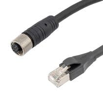 TRG865-P6B-05M - L-COM - TRG865-P6B-05M - SENSOR CORD, M12 RCPT-RJ45 PLUG, 1.6FT