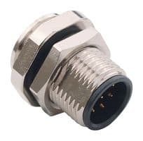 859-008-10SR004 - NORCOMP - 859-008-10SR004 - SENSOR CONN, M12, 8POS, PLUG, PANEL