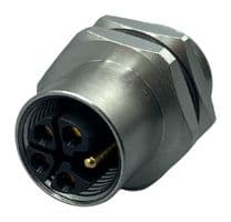 860-LP5-21SR004 - NORCOMP - 860-LP5-21SR004 - SENSOR CONN, M12, 5POS, RCPT, PANEL
