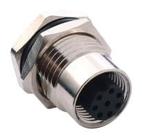860-008-21SR004 - NORCOMP - 860-008-21SR004 - SENSOR CONN, M12, 8POS, RCPT, PANEL