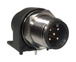 861-005-11SR004 - NORCOMP - 861-005-11SR004 - SENSOR CONN, M12, 5POS, R/A PLUG, PANEL