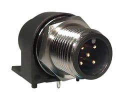861-005-21SR004 - NORCOMP - 861-005-21SR004 - SENSOR CONN, M12, 5POS, R/A RCPT, PANEL