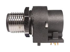 861-008-11SR004 - NORCOMP - 861-008-11SR004 - SENSOR CONN, M12, 8POS, R/A PLUG, PANEL