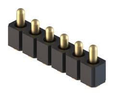 811-22-006-30-022101 - MILL-MAX - 811-22-006-30-022101 - SPRING LOADED CONNECTOR, HEADER, 6POS