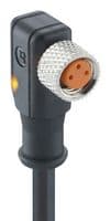 0806 03 L1 300 2M - LUTRONIC - 0806 03 L1 300 2M - SENSOR CORD, M8 R/A RCPT-FREE END, 6.6