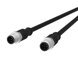 142MDA11010 - METZ CONNECT - 142MDA11010 - SENSOR CORD, 5P M12 PLUG-PLUG, 1M
