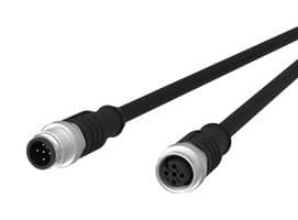142MDA12010 - METZ CONNECT - 142MDA12010 - SENSOR CORD, 5P M12 PLUG-JACK, 1M