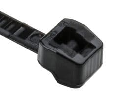 118-04700 T18ROS-PA66HS-BK - HELLERMANNTYTON - 118-04700 T18ROS-PA66HS-BK - CABLE TIE, 100MM, NYLON 6.6, 18LB, BLACK