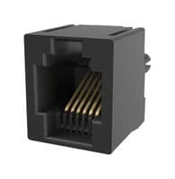 RJE08166041M. - AMPHENOL COMMUNICATIONS SOLUTIONS - RJE08166041M. - MODULAR CONN, 6P6C, JACK, CAT3, TH