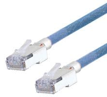 TRA5261S-1F - L-COM - TRA5261S-1F - CABLE ASSY, RJ45 PLUG-PLUG, 1FT, BLUE