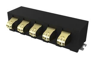 10174632-050000LF - AMPHENOL COMMUNICATIONS SOLUTIONS - 10174632-050000LF - BATTERY CONNECTOR, R/A, 5POS, 2.5MM, SMD