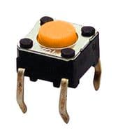 B3F-1075 - OMRON ELECTRONIC COMPONENTS - B3F-1075 - TACTILE SW, 0.05A, 24VDC, 260GF, THT
