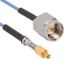 7038-0371 - AMPHENOL SV MICROWAVE - 7038-0371 - CABLE, SMPS JACK-SMA PLUG, 50 OHM, 12"