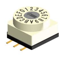 RBM2-16RBVB - MULTICOMP PRO - RBM2-16RBVB - ROTARY SWITCH, 16 POS, 24VDC, SMD