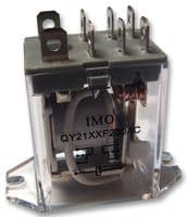 QY21XXF12DC - IMO PRECISION CONTROLS - QY21XXF12DC - General Purpose Relay, QY Series, Power, Non Latching, DPDT, 12 VDC, 10 A