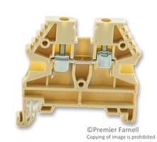 ER2.5BEIGE - IMO PRECISION CONTROLS - ER2.5BEIGE - DIN Rail Mount Terminal Block, 2 Ways, 26 AWG, 12 AWG, 4 mm², Screw, 20 A