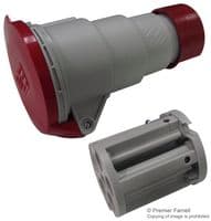 PE1665PV - ILME - PE1665PV - Pin & Sleeve Connector, 16 A, 415 V, Cable Mount, Socket, 3P+E, Red