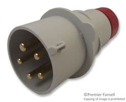 PE3265SV - ILME - PE3265SV - Pin & Sleeve Connector, 32 A, 415 V, Cable Mount, Plug, 3P+N+E, Red