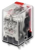HY41PN12AC - IMO PRECISION CONTROLS - HY41PN12AC - General Purpose Relay, HY Series, Power, Non Latching, 4PDT, 12 VAC, 5 A