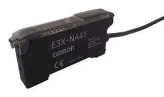 E3X-NA41 - OMRON INDUSTRIAL AUTOMATION - E3X-NA41 - Fibre Optic Amplifier Unit, Bar Display, Adjuster Setting, E3X-NA Series, PNP, Pre-Wired