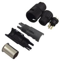 99 0975 100 03 - BINDER - 99 0975 100 03 - Circular Connector, Subminiature Circular Connector, 710 Series, Cable Mount Plug, 3 Contacts
