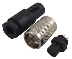 99 0406 00 03 - BINDER - 99 0406 00 03 - Circular Connector, Subminiature Circular Connector, 712 Series, Cable Mount Receptacle, 3 Contacts