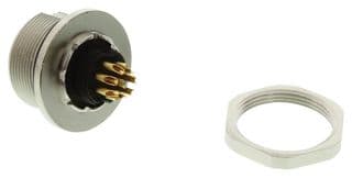 09 0428 80 08 - BINDER - 09 0428 80 08 - Circular Connector, Subminiature Circular Connector, 712 Series, Panel Mount Receptacle, 8 Contacts