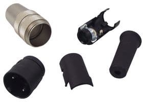 09 0301 00 02 - BINDER - 09 0301 00 02 - Circular Connector, Miniature Circular Connector, 680 Series, Cable Mount Plug, 2 Contacts