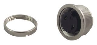 09 0304 00 02 - BINDER - 09 0304 00 02 - Circular Connector, Miniature Circular Connector, 680 Series, Panel Mount Receptacle, 2 Contacts