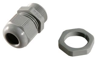 50.013 PA-F - JACOB - 50.013 PA-F - Cable Gland, IP68 5 Bar, PG13.5, 6 mm, 12 mm, Nylon 6 (Polyamide 6), Grey, IP68