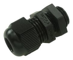 50011M16PASW - JACOB - 50011M16PASW - Cable Gland, M16 x 1.5, 5 mm, 10 mm, Nylon 6 (Polyamide 6), Black, IP68