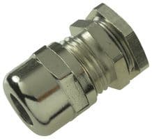 50.009-F - JACOB - 50.009-F - Cable Gland, PG9, 4 mm, 8 mm, Brass, Metallic - Nickel Finish, IP68