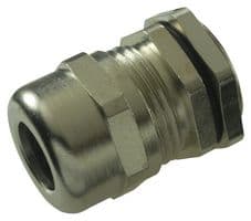 50.011-F - JACOB - 50.011-F - Cable Gland, PG11, 5 mm, 10 mm, Brass, Metallic - Nickel Finish, IP68