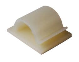 151-00503 RB14-PA66-NA - HELLERMANNTYTON - 151-00503 RB14-PA66-NA - Fastener, Flat Design, Adhesive Backed Cable Clamp, Nylon (Polyamide), Natural, 33 mm, 28 mm