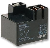 G8P-1C4TP 12DC - OMRON ELECTRONIC COMPONENTS - G8P-1C4TP 12DC - General Purpose Relay, G8P Series, Power, Non Latching, SPDT, 12 VDC, 30 A