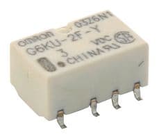 G6KU-2FY 3DC - OMRON ELECTRONIC COMPONENTS - G6KU-2FY 3DC - Signal Relay, 3 VDC, DPDT, 1 A, G6K Series, Surface Mount, Latching Single Coil