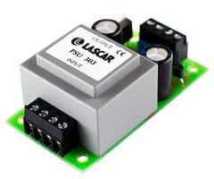 PSU303 - LASCAR - PSU303 - Linear Power Supply, Compact, ITE, 2 Outputs, 5 VDC, 200 mA, -5 VDC