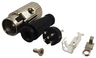 590-0520 - DELTRON COMPONENTS - 590-0520 - DIN Audio / Video Connector, Locking, 5 Contacts, Plug, Cable Mount, Solder, Silver Plated Contacts