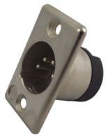 703-0400 - DELTRON COMPONENTS - 703-0400 - XLR Connector, 4 Contacts, Plug, Panel Mount, Silver Plated Contacts, Metal Body